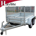 New Zealand 8x4 2 wheel atv utility box trailer with frame